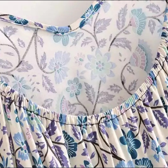 RESTOCKING🎉Western Chic Boho Floral Sun Dress - Picture 6 of 12